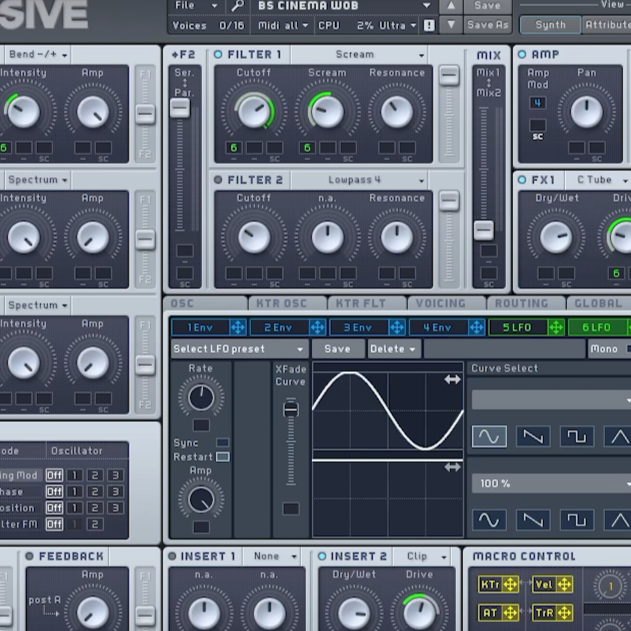 Skrillex - Cinema Wob (Massive Preset)
