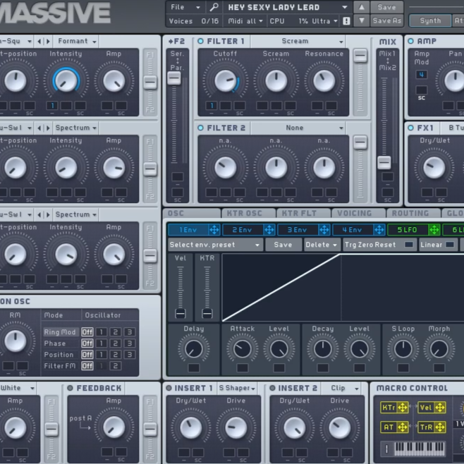 Skrillex - Hey Sexy Lady Formant Lead (Massive Preset)